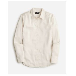 J.Crew NWT slim fit drapey shirt in luster crepe
